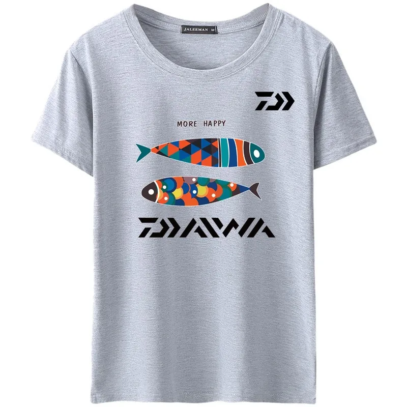 Daiwa мягкая быстросохнущая рыболовная Джерси с коротким рукавом из хлопка
