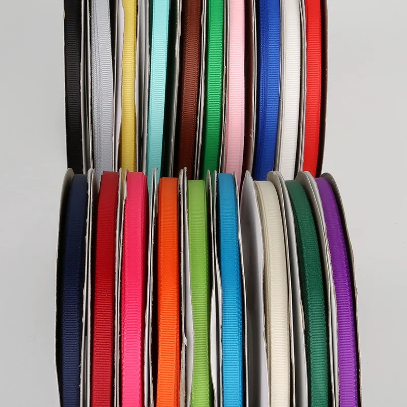 18 видов цветов 7 мм подарочная упаковка Grosgrain лента для украшения свадебной