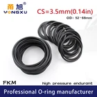 Уплотнительные кольца из флюорорубежа, черные, FKM, CS3, 5 мм, OD525455565860626568*3,5 мм
