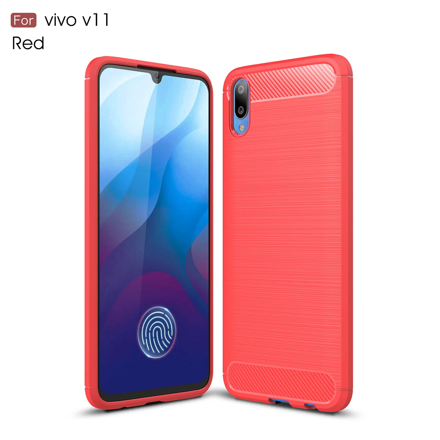 Guxinya силиконовый чехол для телефона s BBK Vivo V11 задняя крышка мягкий из углеродного