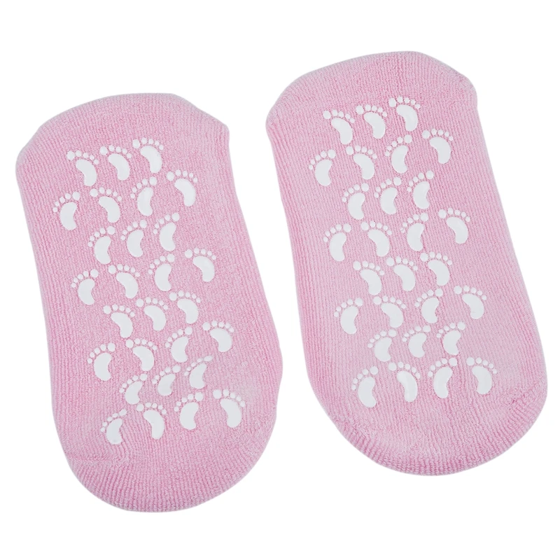 

Beauty SPA Socks and Gloves Moisturizing Gel Therapy Skin Care - Pink