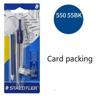 STAEDTLER Набор для рисования портативный Школьный набор для математики и геометрии транспортир, компас, линейка, карандаш, необходимый набор инструментов для обучения математике - Цвет: C