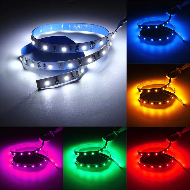 1 шт. 5 В USB кабель силовой светодиодный светильник полоса RGB 3528 50 см для ТВ фона