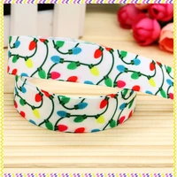 new 78 free shipping christmas printed grosgrain ribbon hair bow headwear party decoration wholesale oem 22mm h4183