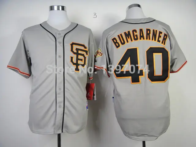 Brandon Crawford Madison Bumgarner Jersey Cream Orange Grey SF San Francisco Giants |