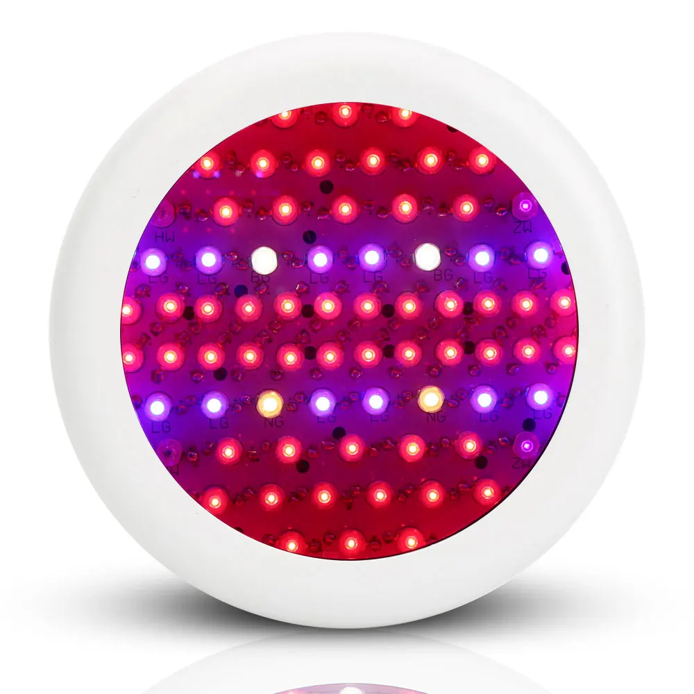 Полный спектр Мини UFO высокой мощности AC85 ~ 265 В 216 Вт 52Red + 12 синий 2 теплый белый 2IR 2UV