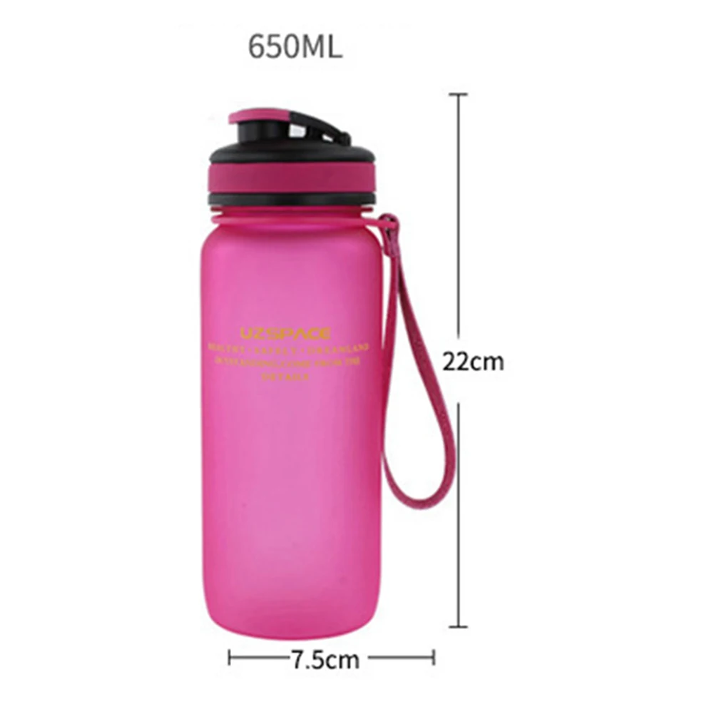 45 # Портативный 650 мл 1000 Uzspace Sport Lock Cover бутылка для воды портативный Кемпинг Туризм