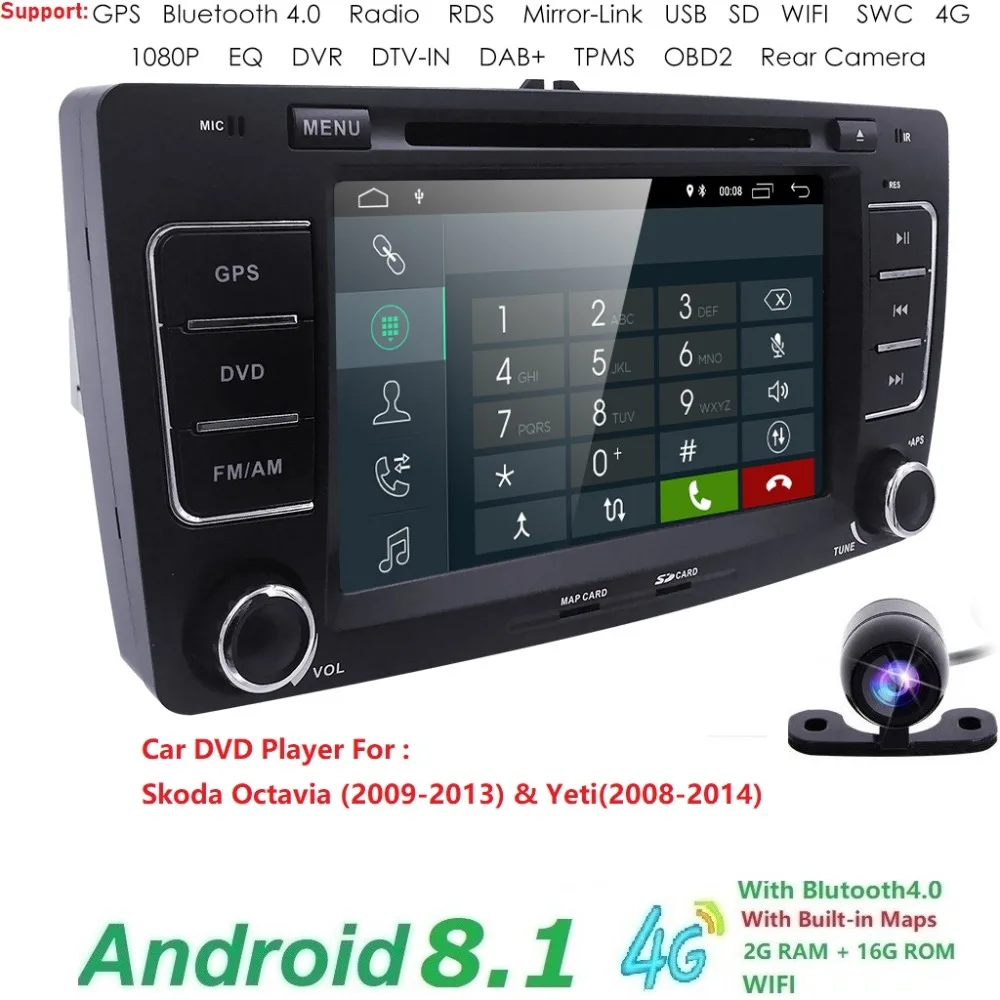 7 ''quadcore Android 8 1 автомобильный DVD gps навигации Autoaudio Радио мультимедийный плеер