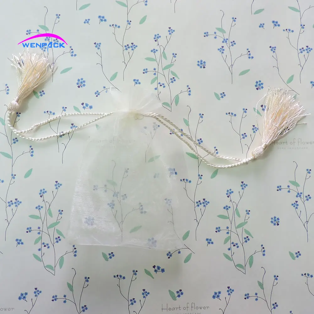 Маленькая Сумка из органзы на шнурке для ювелирных изделий индивидуальная