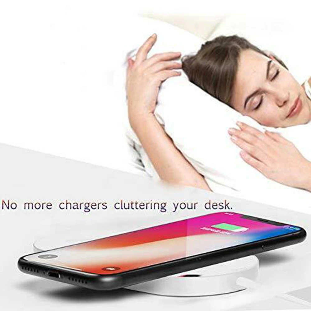 ASONA 10 Вт 2в1 Qi Беспроводное зарядное устройство для iPhone XS Max XR X Samsung быстрая