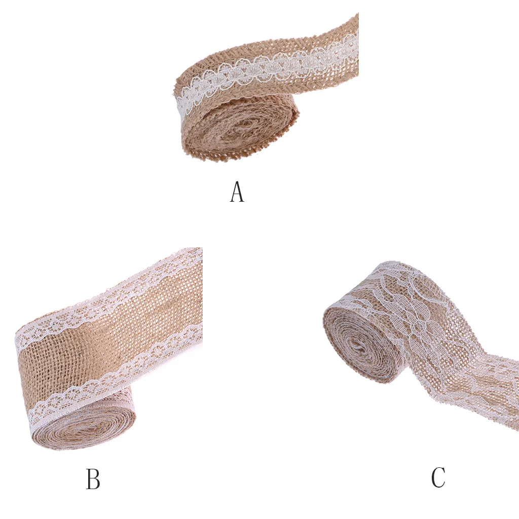 2 5 см x м/6 м/5cmx2m3varies 1 рулон натуральная винтажная джутовая Мешковина лента DIY сумка