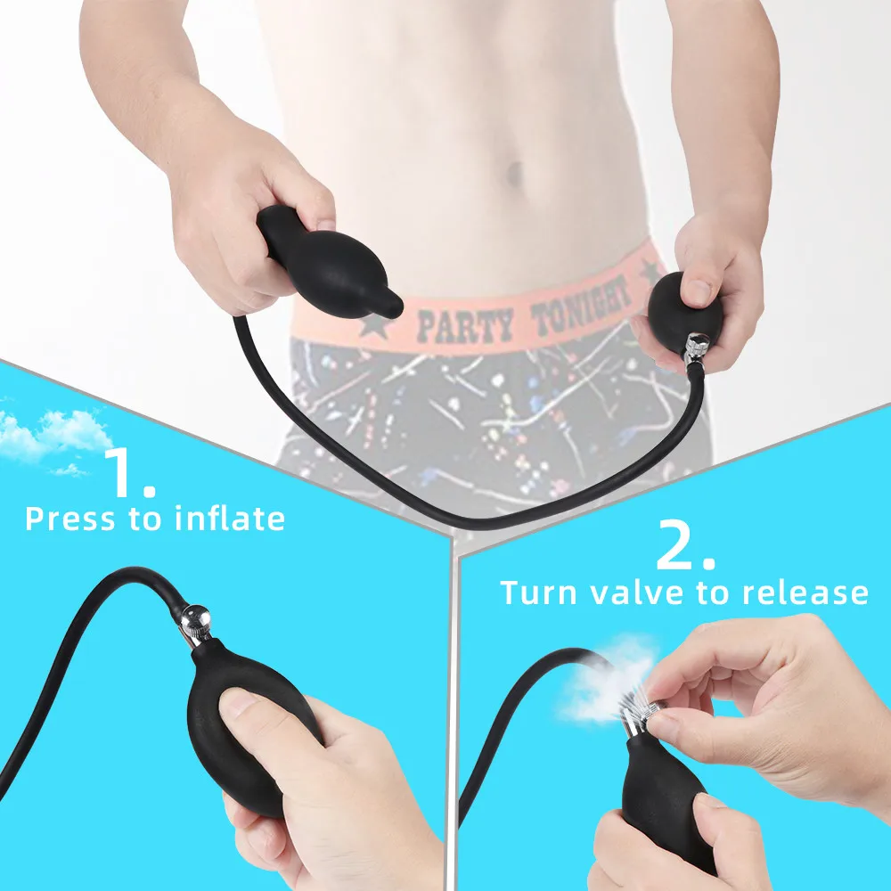Анальная пробка секс игрушки расширяемые пробки вестибулярный надувной дилататор мастурбатор игрушка для мужчин и женщин Амал он.