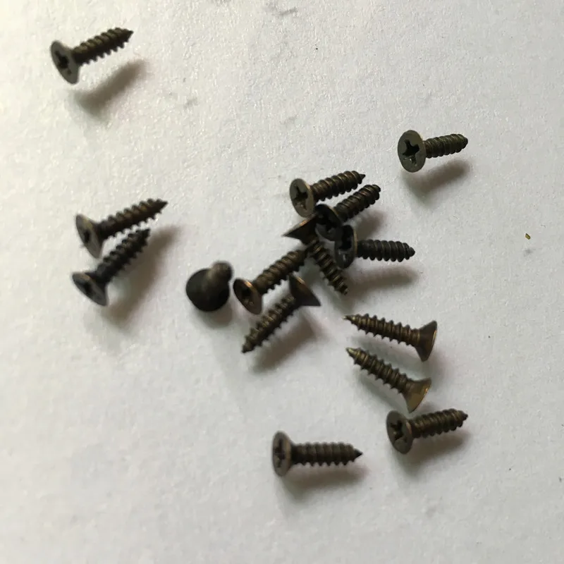 Саморезы крестовые винты подходящие гвозди бронзового цвета 2 5*8 мм 50 шт.|self-tapping