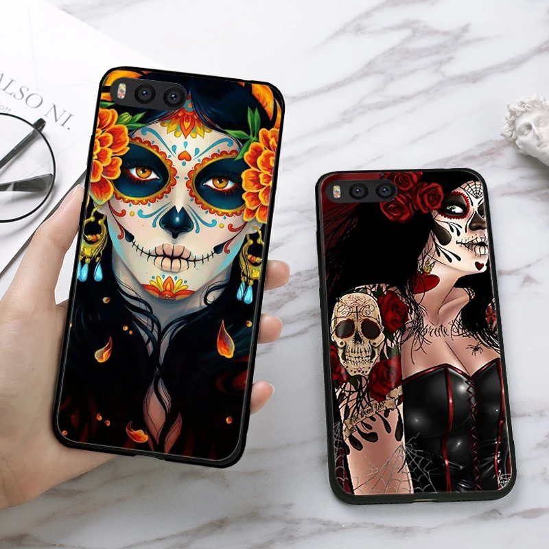 Силиконовый чехол Lavaza с мексиканским черепом для Xiaomi Redmi 4A 4X 5 5A 6 6A 7 7A 8 8A K20 Pro Plus S2