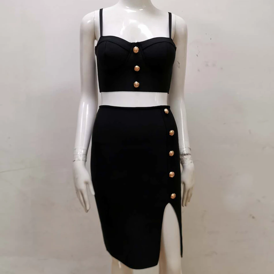 Amily.c 2020 новое летнее белое черное женское облегающее Бандажное платье Vestido 2 из