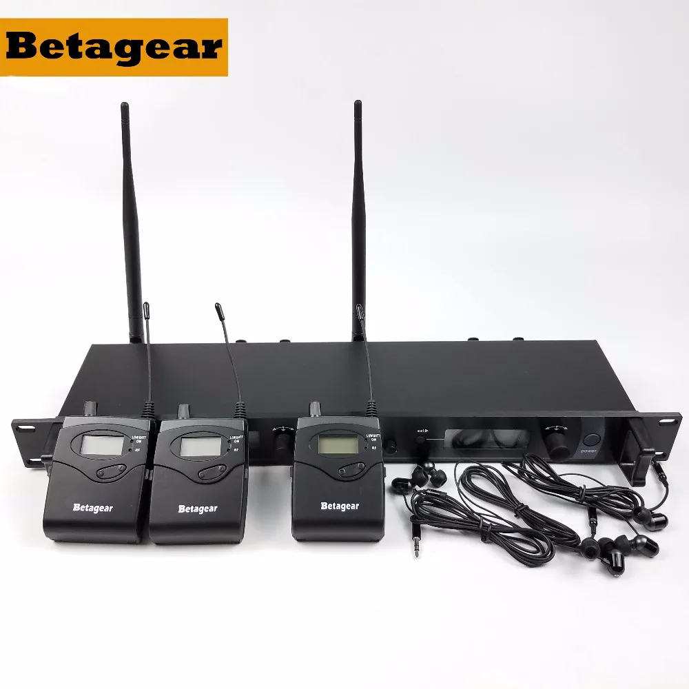 Betagear SR2050IEM сценические ушные мониторы 3 приемника BT2050 беспроводная система мониторинга сценическая система мониторинга ушей дул канал