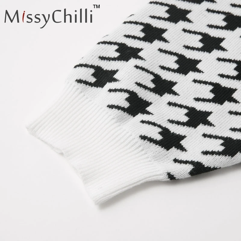Женский вязаный Пушистый свитер MissyChilli зимний мягкий укороченный с круглым