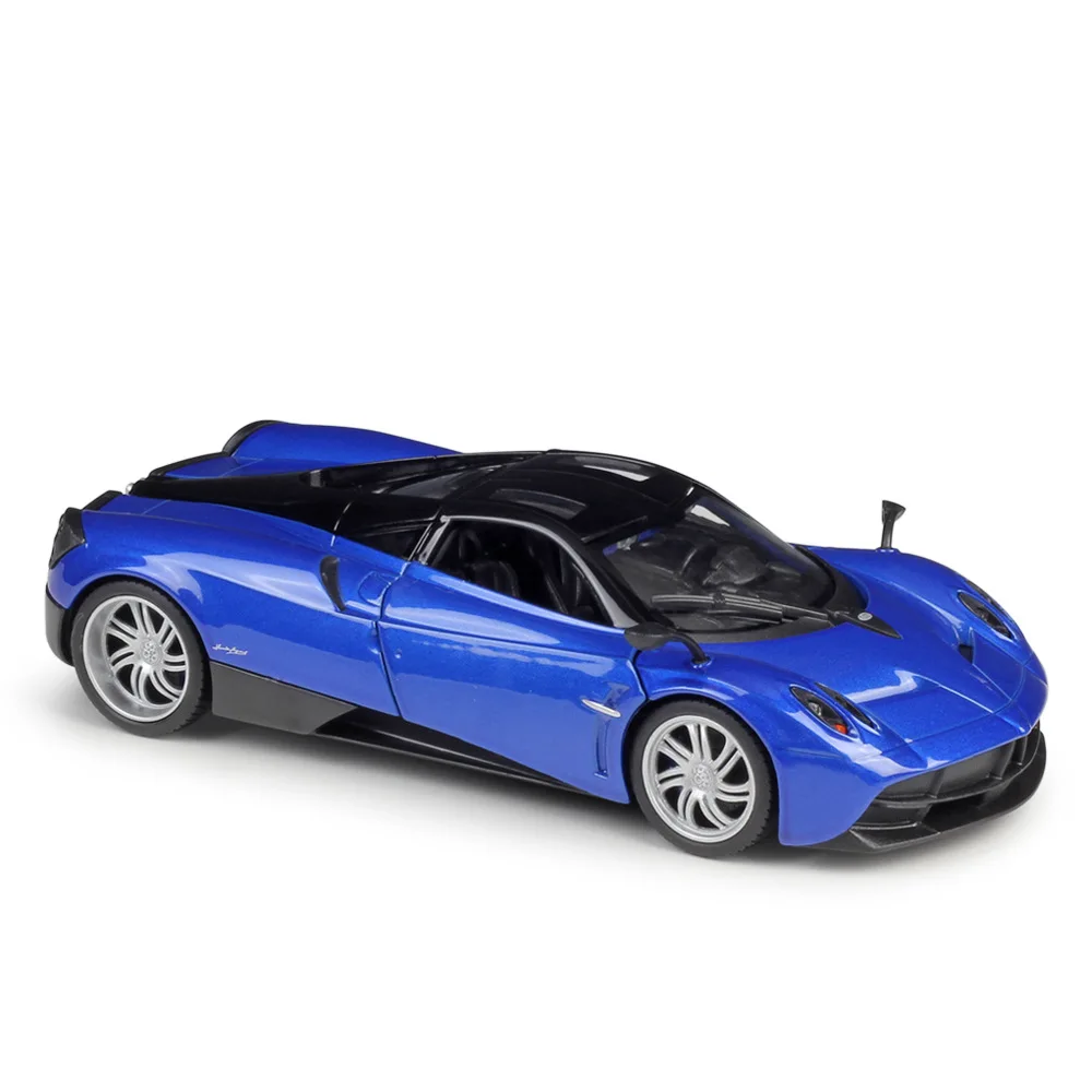 blue 1:24 Welly PAGANI HUAYRA Золотой/белый/красный/синий литой модельный автомобиль - Цвет: blue