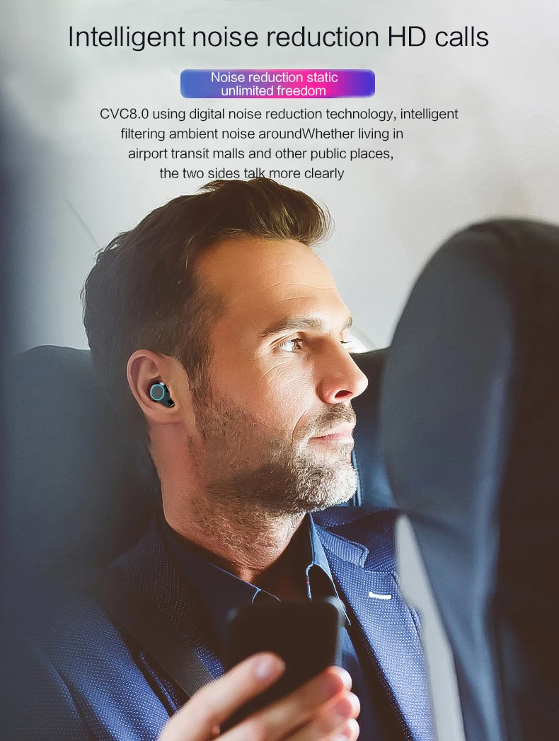 TWS Bluetooth наушники 5,0 Водонепроницаемая 6D стерео Беспроводная гарнитура с цифровым дисплеем 3300 мАч зарядная коробка для телефона galaxy buds