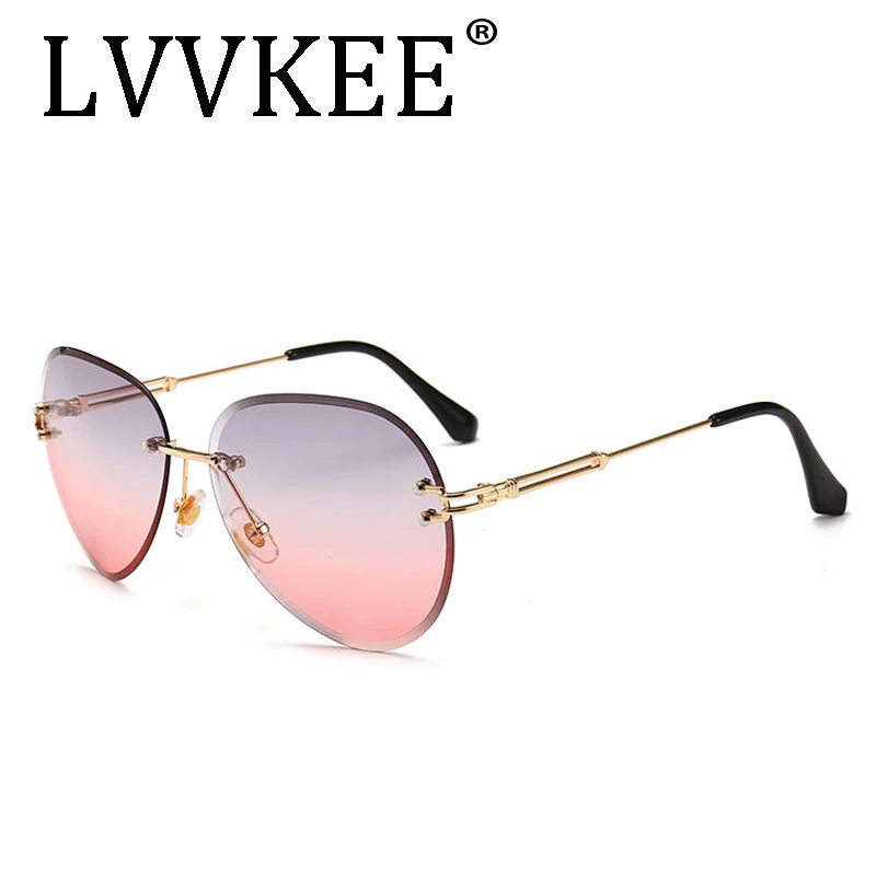 LVVKEE новые модные солнцезащитные очки авиаторы женские океанские оттенки