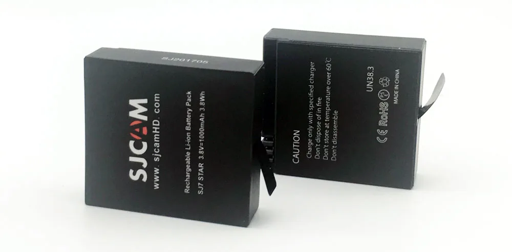 2 шт SJCAM SJ7 Star батарея 1000mAh литий-ионная аккумуляторная батарея для SJ7 Star Аксессуары для спортивной экшн-камеры
