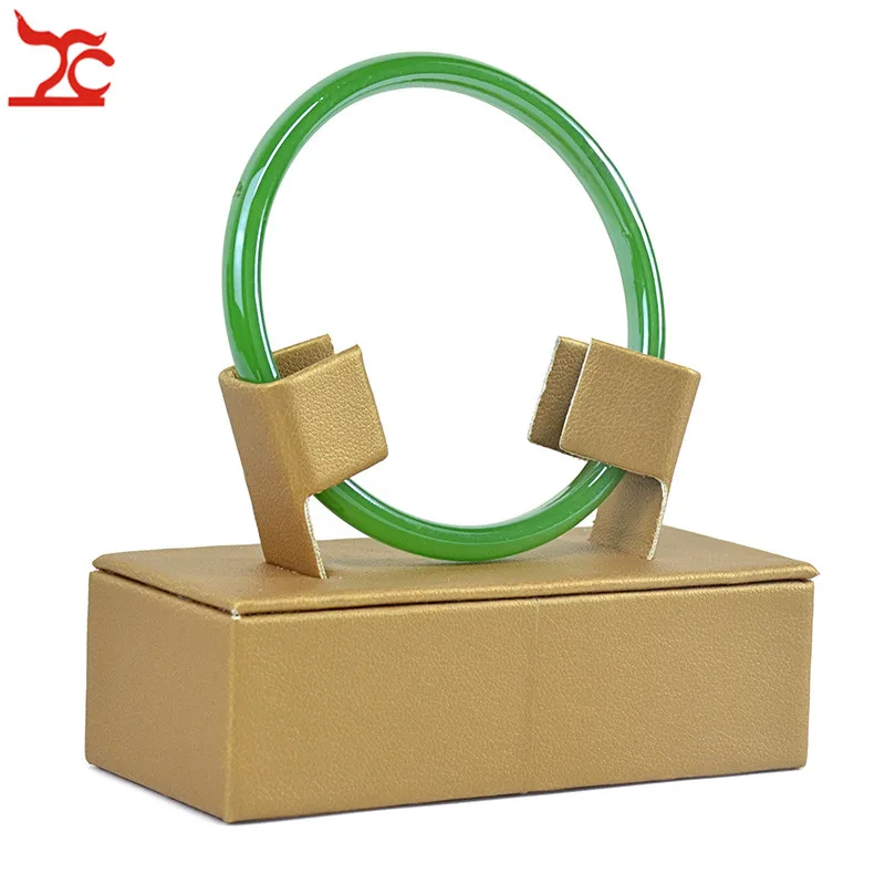 New Fashion Gold PU Jewelry Display Rack Adjustable Bangle Holder Jade Exhibition Organizer Stand | Украшения и аксессуары