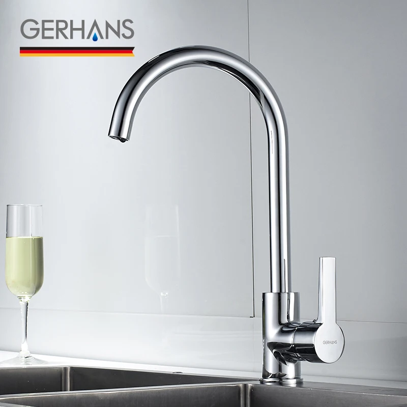 GERHANS Irismart высокий кухонный кран Современный высококачественный хромированный