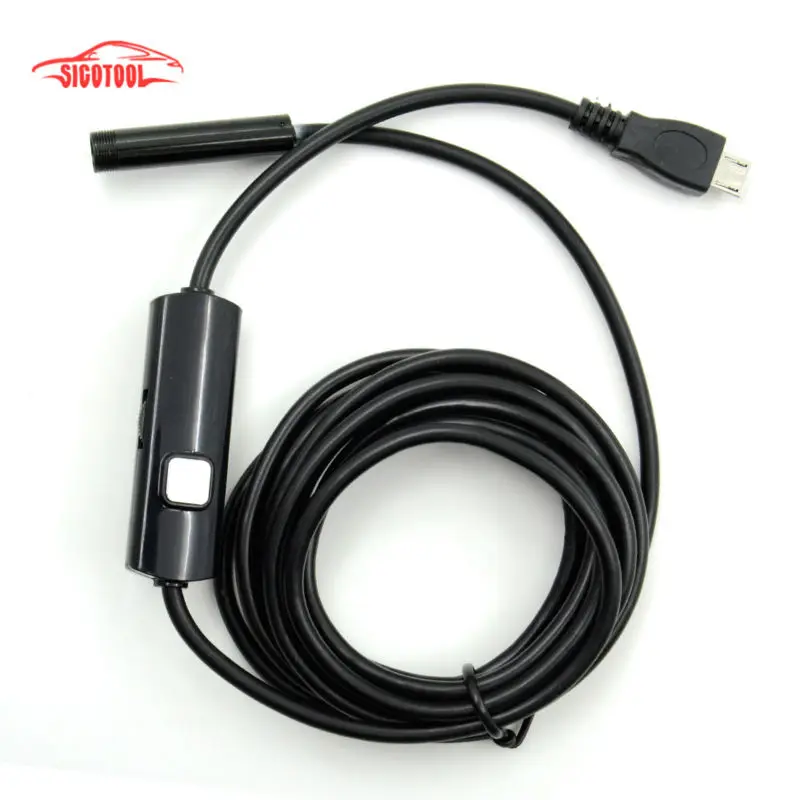 Водонепроницаемая боковая камера-эндоскоп 2 м 7 мм с крючком и магнитом 6