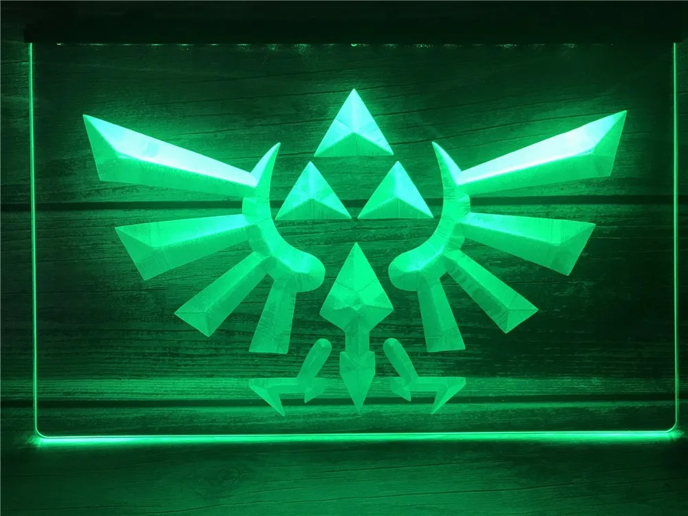 E053 Legend Of Zelda Triforce светодиодный неоновые световые знаки