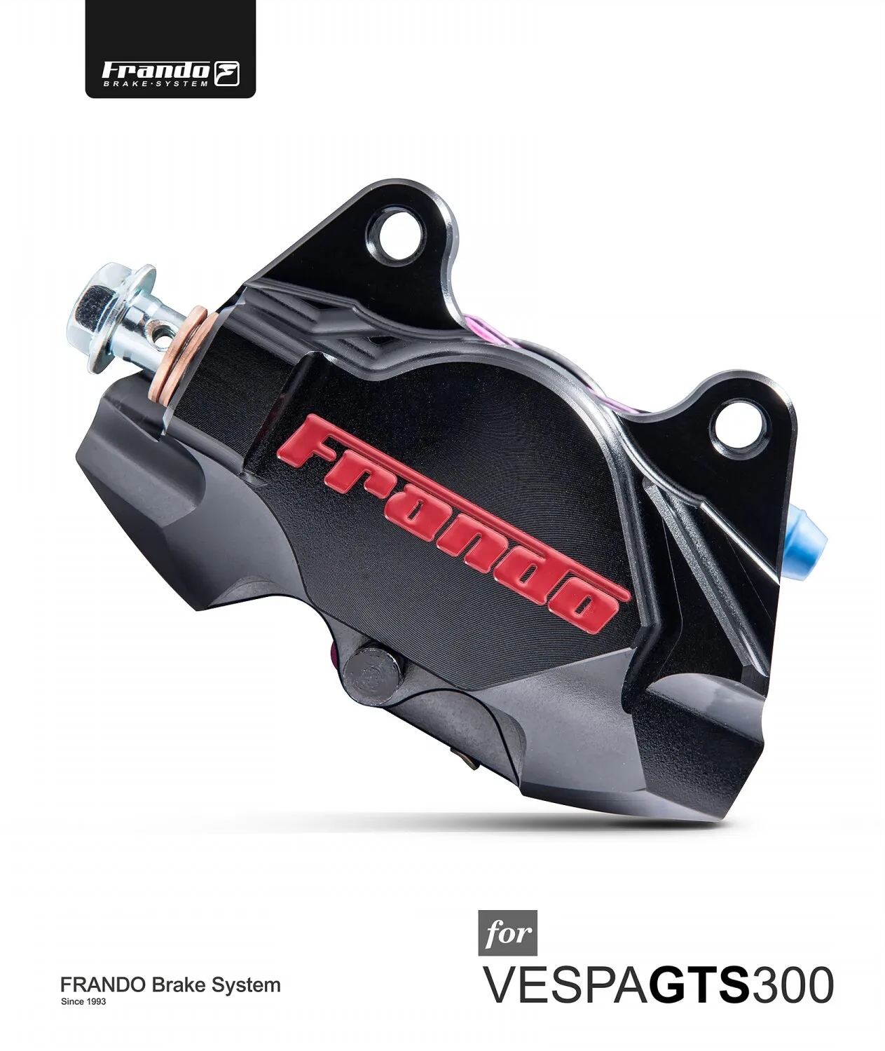 Frando F901 серия ЧПУ Пара поршневых суппортов задние тормозные суппорты для piaggio vespa GTS 300/LX/LXV крабы