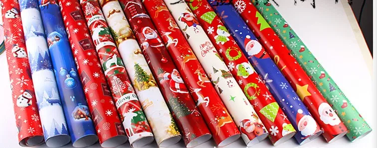 75*52 см Diy ручной работы аксессуары Рождественская упаковка бумажная подарочная