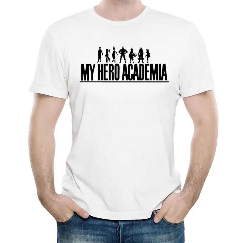 18 Футболка My Hero Academy, Мужская футболка с коротким рукавом белого цвета, футболка с логотипом My Hero Academy, футболки, футболка Bakugou - Цвет: 18