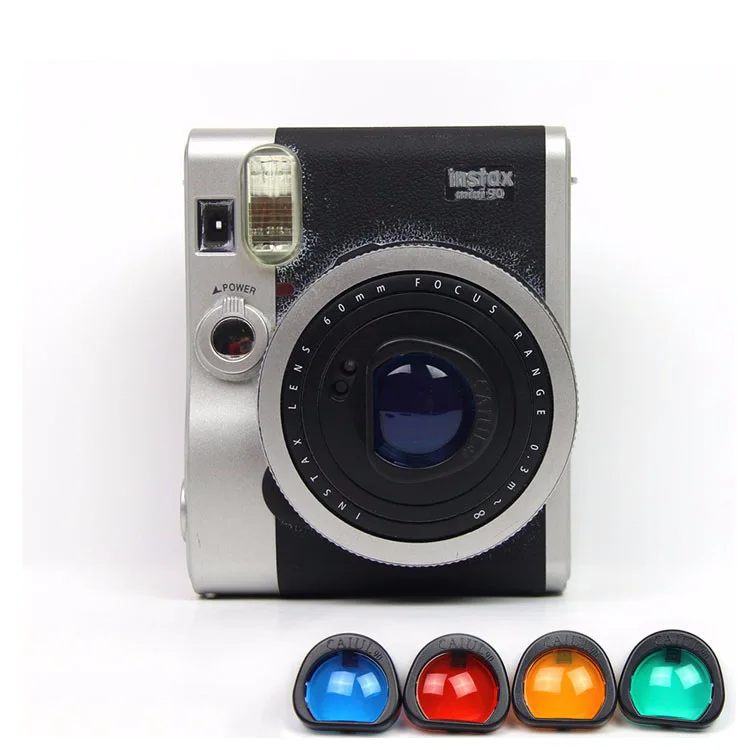 4 шт. в комплекте Fujifilm Instax Mini 90 камера моментальной печати красочные фильтры