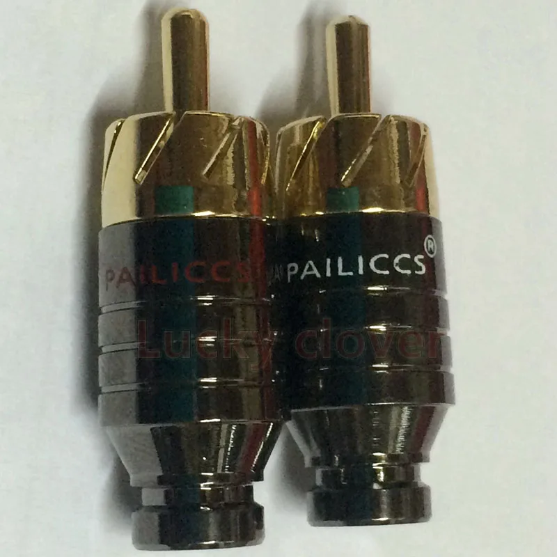 10 шт. медный разъем RCA позолоченный|connectors gold|connector adapterconnector plug |