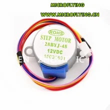 1 шт./лот 28BYJ 48 12 В 4 фазный 5 проводной Шаговый двигатель 28BYJ48 вольтовый шаговый