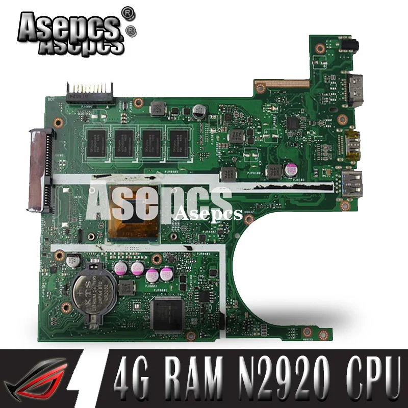 

Asepcs X200MA материнская плата для ноутбука For Asus X200MA F200M F200MA тест оригинальная материнская плата 4G-RAM N2920 4 ядра ЦП