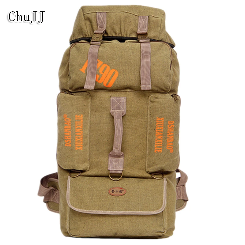 

Рюкзак Chu JJ 85L мужской, вместительный, Повседневный, Холщовый, унисекс, для женщин и мужчин, дорожная сумка