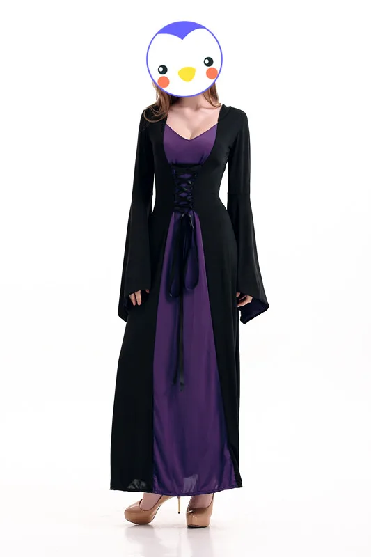 Маскарадный костюм средневековой королевы принцессы длины для взрослых эпохи