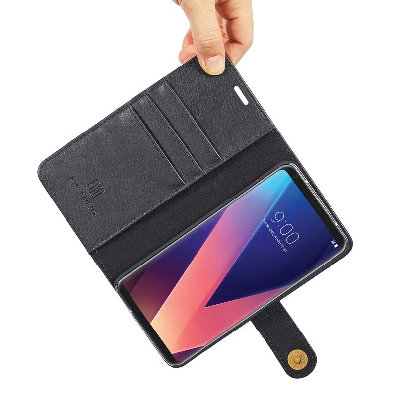 Съемный кожаный чехол-книжка на магнитной застежке для LG V20 V30 чехол Роскошный