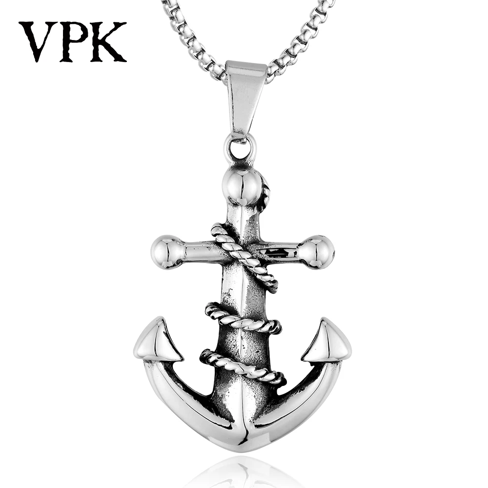 VPK винтажная подвеска якоря с морской волной простой аксессуар индивидуальная