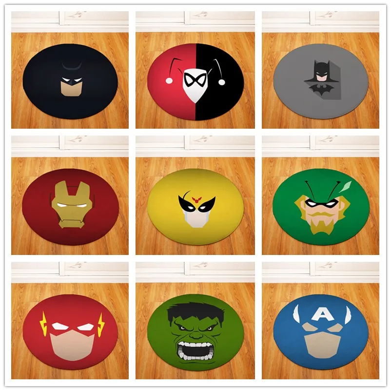 Серия Marvel круглый коврик для гостиной спальни домашний Декор Ковер Детский