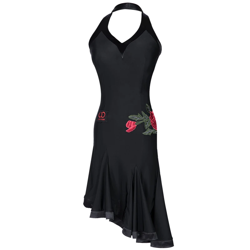 

Sexy Latin Dance Dress White Women Dancewear For Salsa Cha Cha Samba Competition Tango Rumba Performance Dancing Dresses DC1047
