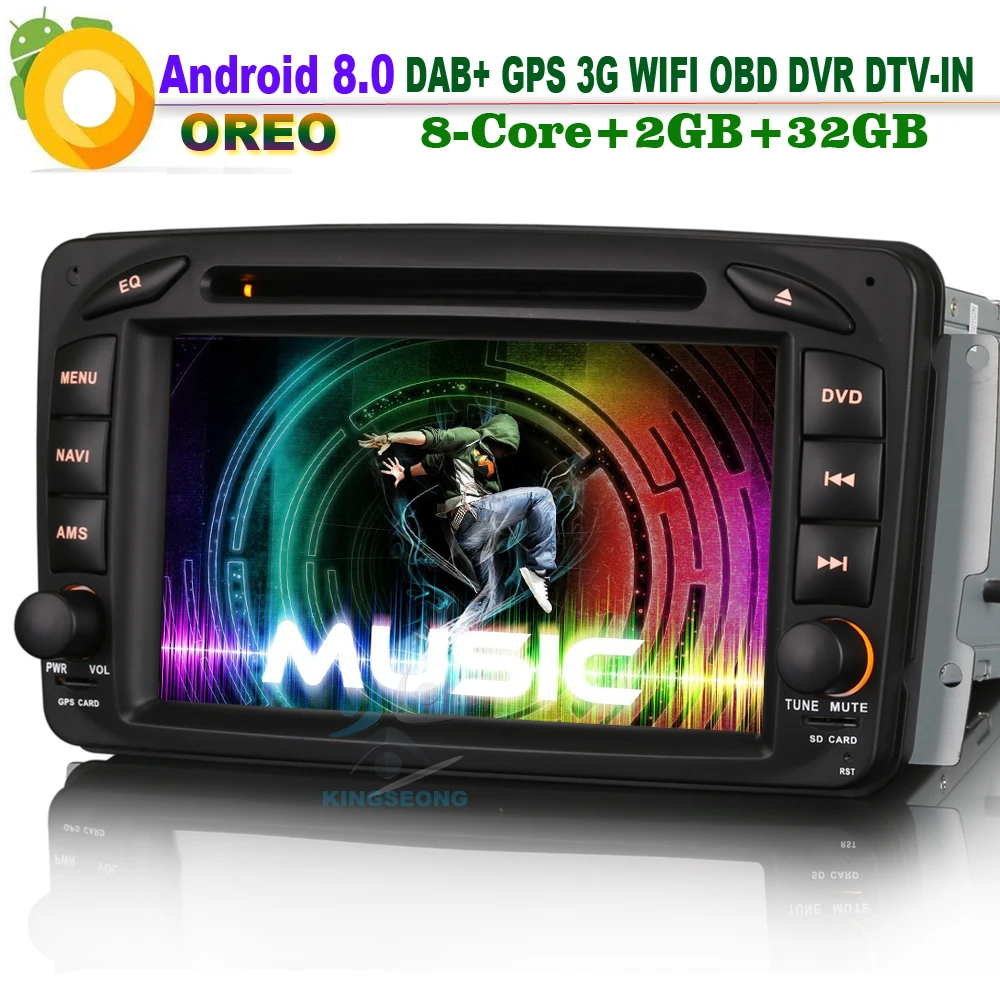 Android 8 0 Авторадио DAB + WiFi DVD СБ Navi DVR радио OBD2 автомобильный GPS навигатор плеер для