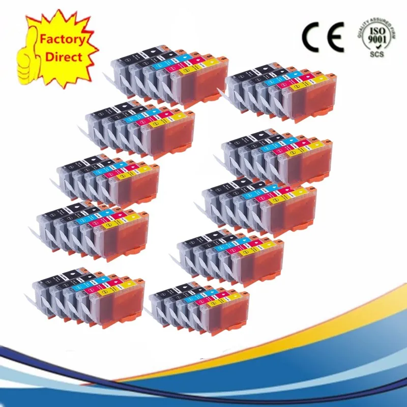 10SET 50PCS PGI-5BK PGI 5 5BK PGI-5 CLI-8 сменный картридж для принтера Canon Pixma MP-950 MP-960 IP 3300 4200 4300 4500 5200 5200R 5300 - Цвет: 10SET 50PCS