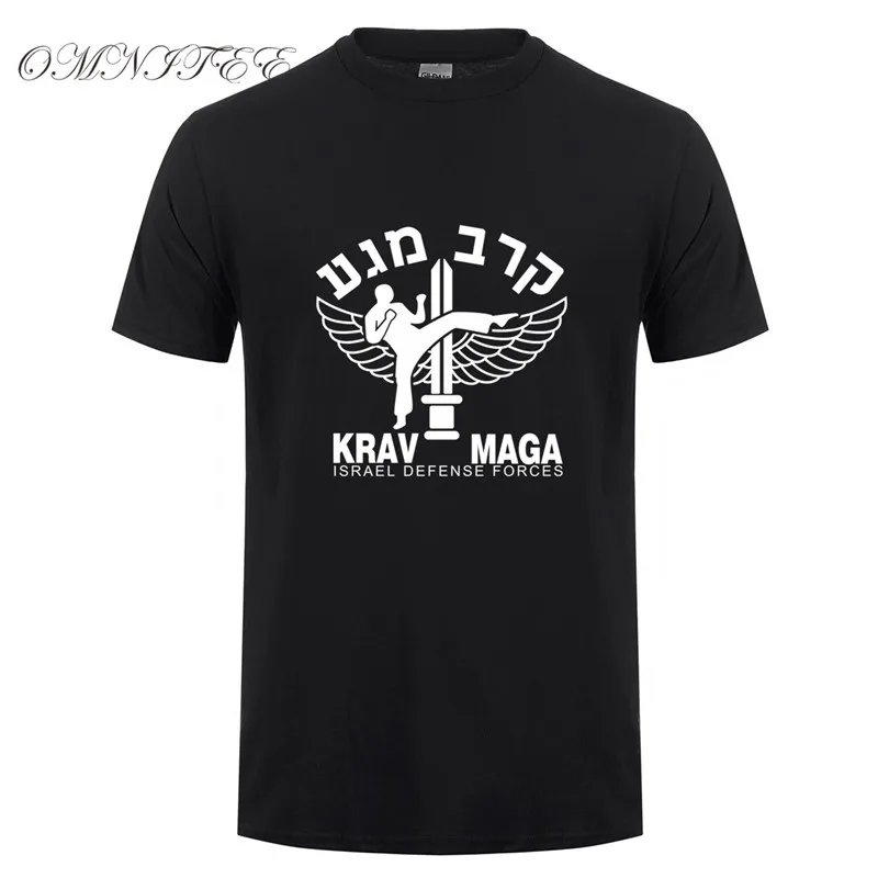 Omnitee Новый Израиль Крав Мага футболки для мужчин хлопок летний Стиль короткий