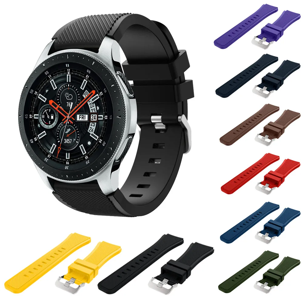 Ремешок сменный из мягкого силикона для Samsung Galaxy Watch 46 мм 2019 | Электроника