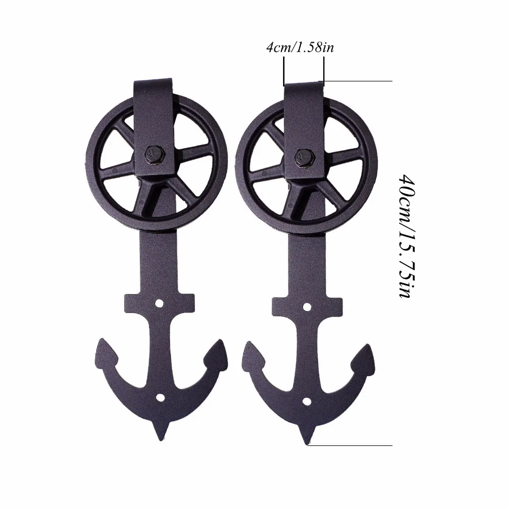 Стальная вешалка LWZH для раздвижных дверей в античном стиле комплект