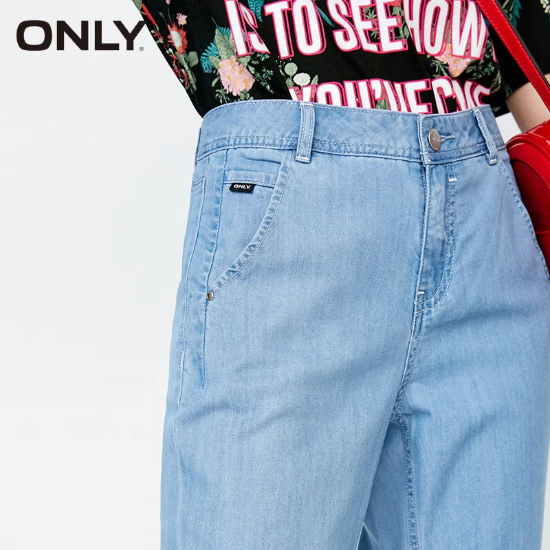 ONLY Summer New Low-waist Straight 9-point BF Jeans | 118249507
