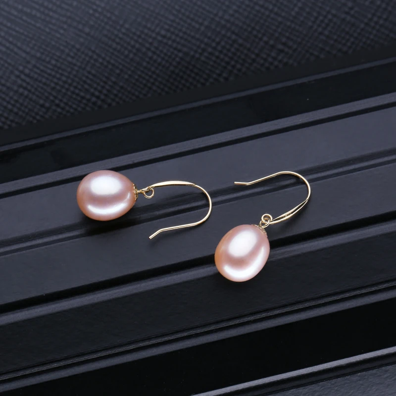 Серьги FENASY из 18-каратного золота розовые жемчужные ювелирные изделия