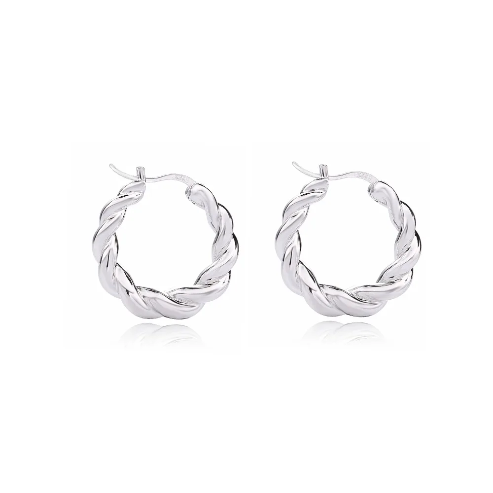 Moonmory 925 стерлингового серебра популярный дизайн Huggie Hoop Серьги Золото градуированная приливная серьга в виде кольца для европейских женщин ювелирные изделия